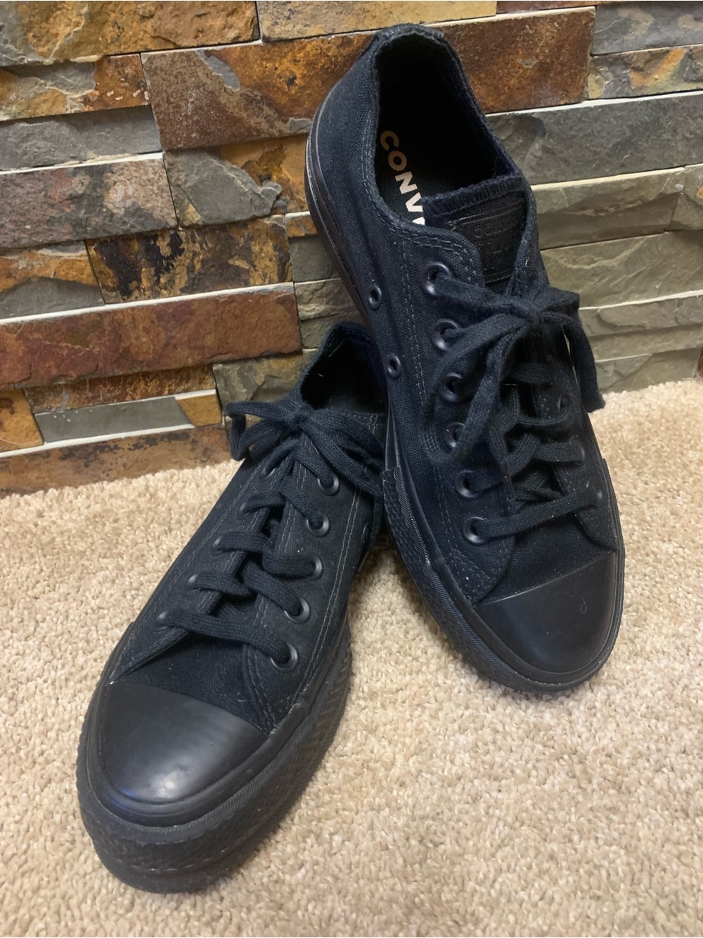 Converse Chuck Taylor All Star Low Top Sneakers - Black 7/37.5